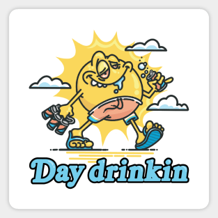 Day Drinking Sun Magnet